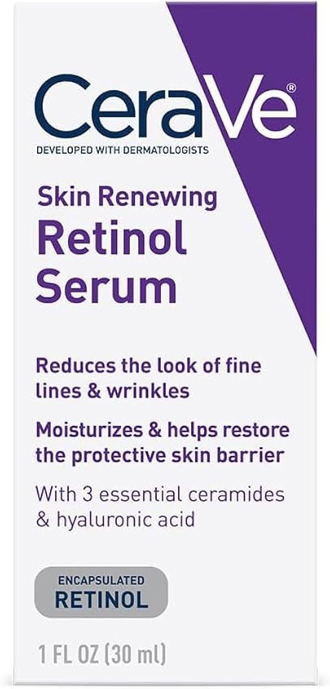 Amazon | CeraVe, Skin Renewing Retinol Serum, 1 fl oz (30 ml